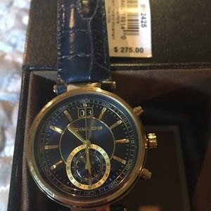 Michael Kors navy blue watch
